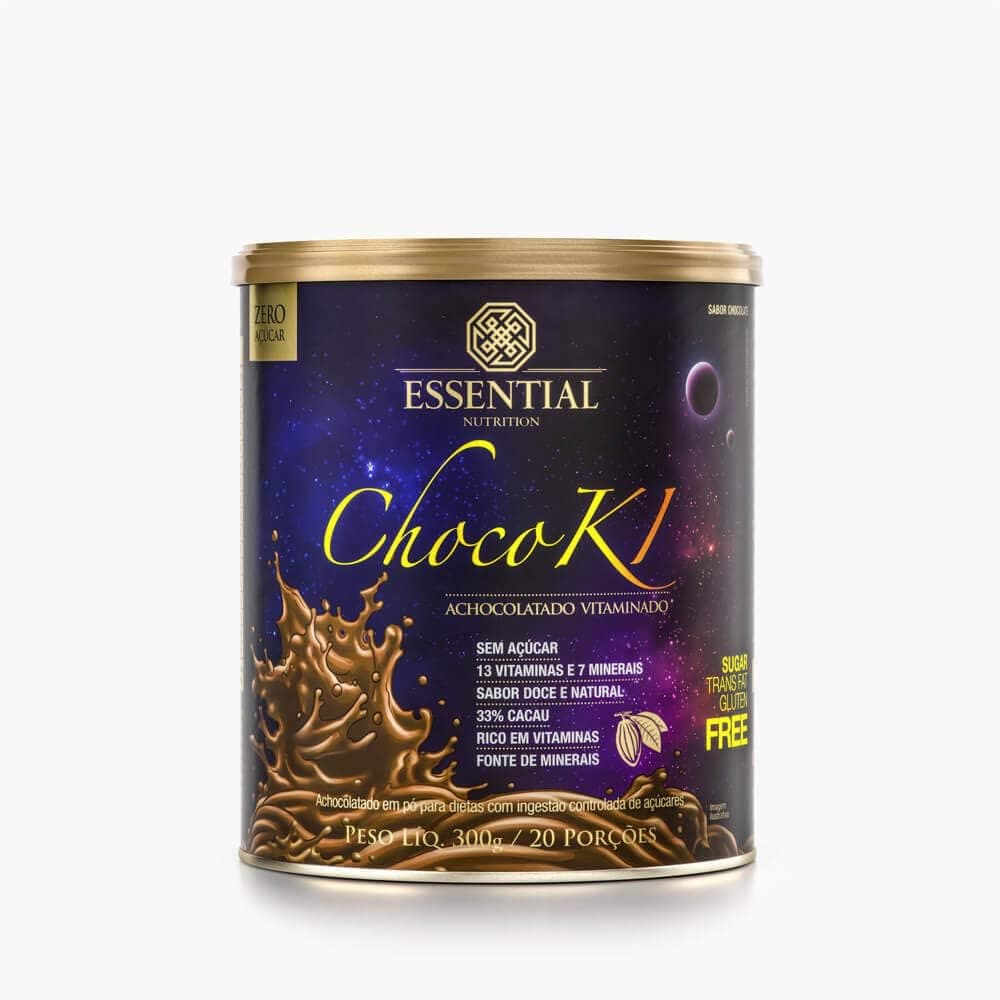 ChocoKi 300g – Essential Nutrition Achocolatado Premium com Cacau 100% Puro