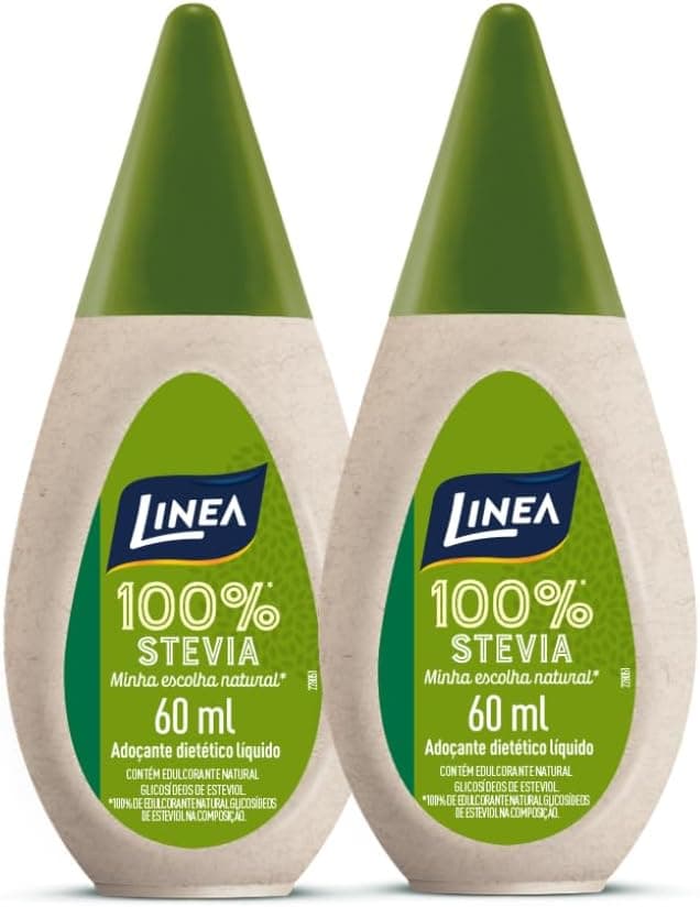 Linea Kit 2 Adoçantes Stevia 60ml