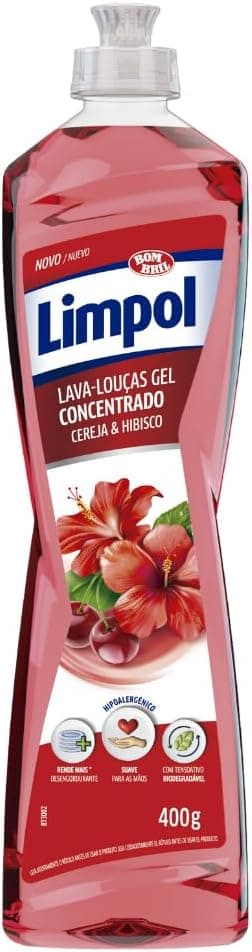 Detergente Limpol Concentrado Cereja e Hibisco