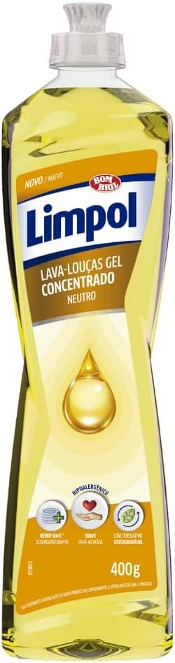 Detergente Gel Limpol Concentrado Neutro 400ml
