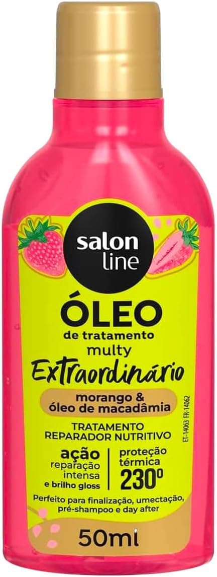 Salon Line, Óleo Capilar de Tratamento, Multy Extraordinário, Cachos dos Sonhos, Morango e Óleo de Macadâmia - 50ml