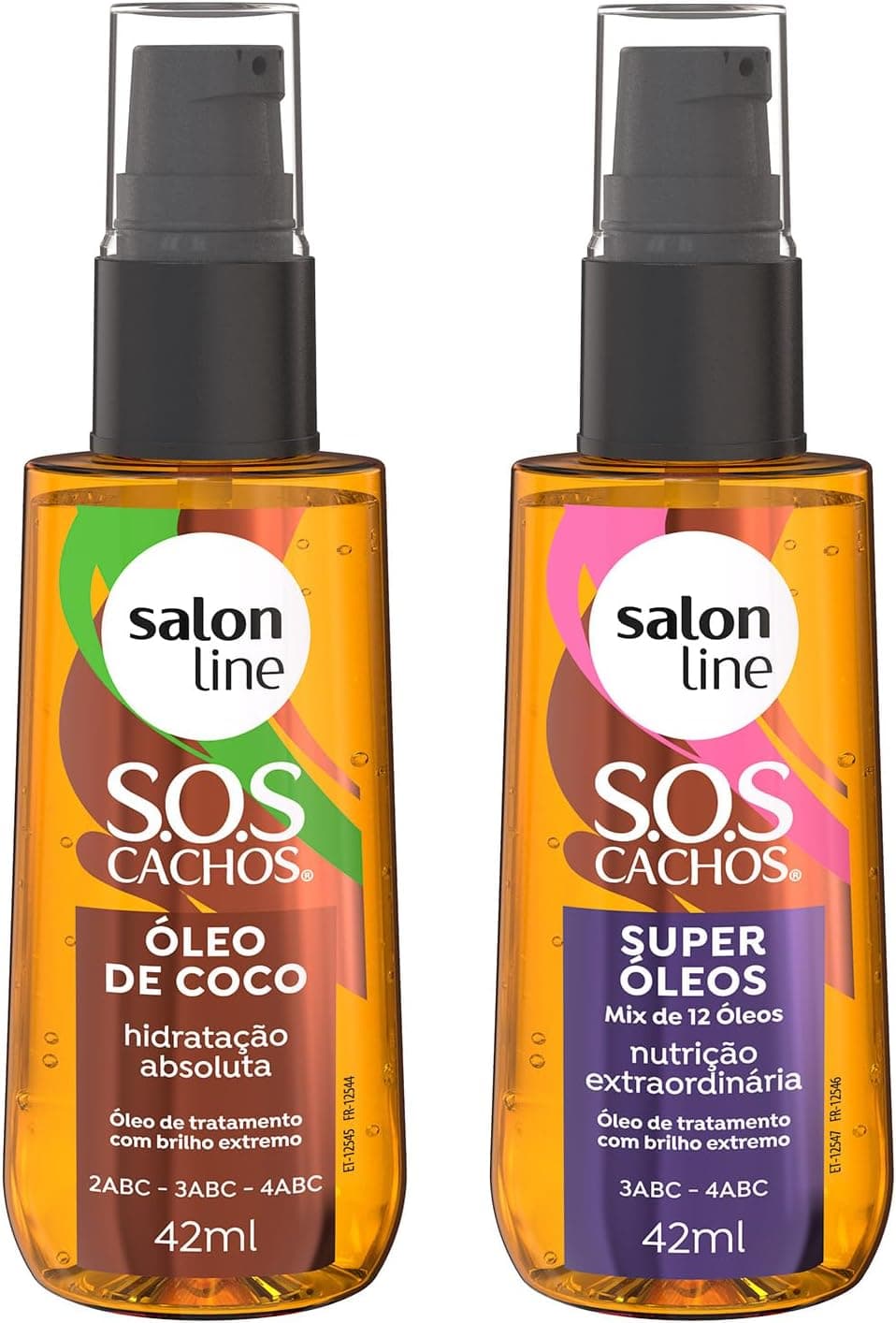 Salon Line, SOS Cachos, Kit com Super Óleos e Óleo de Coco - 42 ml